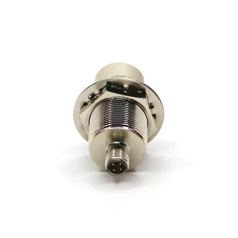 Front view of 30 Mm Inductive Proximity Sensor With Eddy Current Switch For Metal Detection, TRC30-10DN2 Model, metal housing.