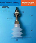 Heavy Duty Industrial Vacuum Suction Arm Accessory With Metal Tracheal Adapter And 30mm 3 Layer Suction Cup Pneumatic Component