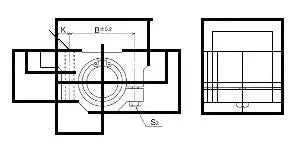Technical diagram of ✝️ SMJ30GUU NB 30mm Adjustable Block Unit Motion Linear Bearing for automation and mechanical systems.