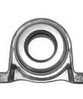 Front view of 30mm Washdown Pillow Block Bearing MUP006C Eccentric Collar Locking with stainless steel ball insert and ZDC housing
