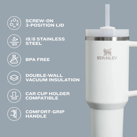 Stay hydrated on the go with this rugged 30 oz insulated stainless steel tumbler featuring FlowState three-position lid and handle.