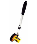 Straight Up Accurate Metric Measuring Wheel For Construction Layouts Compact Rolling Distance Gauge with telescoping handle.