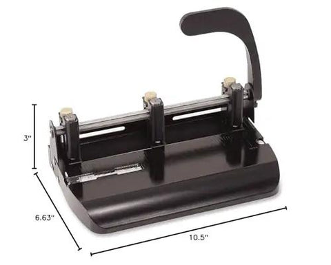 Adjustable 2 Or 3 Hole Punch For Home Office Use 32 Sheet Capacity Dual Hole Settings Built In Paper Guide Ergonomic Handles