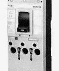 CFD63B200 20 Amp Single Pole Circuit Breaker Fits Standard Residential Panels, showing front view with multiple slots and switches.