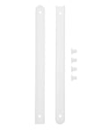 Heavy Duty Plastic Drawer Slides for Dressers and Office Desks With Full Extension Smooth Operation and Easy Install No Tools Required for Quick DIY Furniture Projects and Cabinet Drawers, white plastic pair with hardware