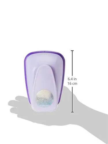Lever Style 3 Inch Circle Craft Punch For Scrapbooking Card Making And Rubber Stamping With Easy Lever Action shown in hand