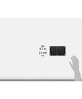 Dimensions of Water Resistant 6 Position Circuit Breaker Panel For Boats Black With IP66 Protection LED Indicator Lights shown