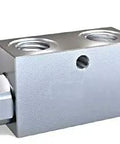 Double Pilot Operated Check Valve For Heavy Duty Hydraulic Systems 12mm Pipe Size With Three Eighths Inch Connection Zinc Plated