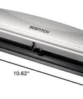 Rock Solid 3 Hole Punch For Office And Home Use With 12 Sheet Capacity Heavy Duty Metal Construction Rubber Base Sleek Silver Finish