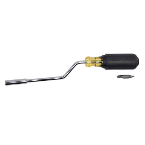 2-In-1 Interchangeable Rapi-Drive Screwdriver Set With Phillips And Slotted Bits One-Hand Crank Action For Fast Screw Driving Quick Bit Swaps With Interchangeable Bit Holder Great For Switch Plates And Light Fixtures USA-Made