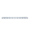 Built Tough Silver Steel Wire Mesh Cable Tray Kit Electro Zinc Plated Finish 118 inch wire channel for ceiling mounting.