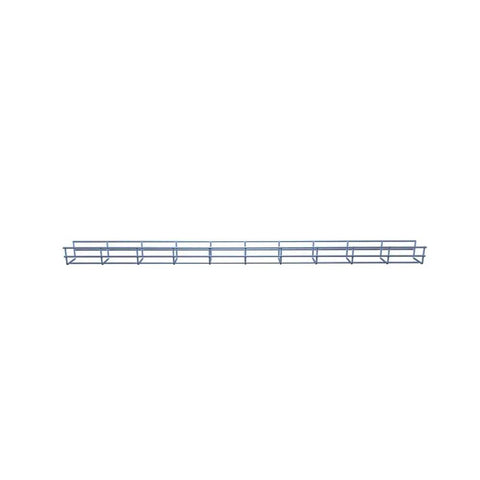 Built Tough Silver Steel Wire Mesh Cable Tray Kit Electro Zinc Plated Finish 118 inch wire channel for ceiling mounting.