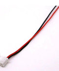 Heavy Duty XH 2.5mm 2 Pin Male And Female Terminals With 120mm Leads For Diy Circuits and Hot Rod Builds, close-up view.