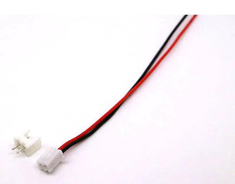Heavy Duty XH 2.5mm 2 Pin Male And Female Terminals With 120mm Leads For Diy Circuits and Hot Rod Builds, close-up view.