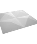Tirana EnduraWall 3D Decorative Wall Panels Kit Square 11 7 8 Inch 50 Pack 48.96 Sq Ft Coverage Dope Faux Texture For Modern Accent Walls