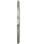 Side view of Pesaro Ceiling Medallion Hand Painted Flash Gold Finish, 36 Inch Wide By 26 Inch High, 1.5 Inch Projection