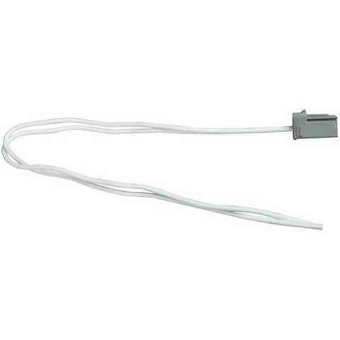 Hvac Blower Motor Resistor Connector Pigtail Wire Plug Harness For Gm Cars Trucks showing a white wire with a gray connector.