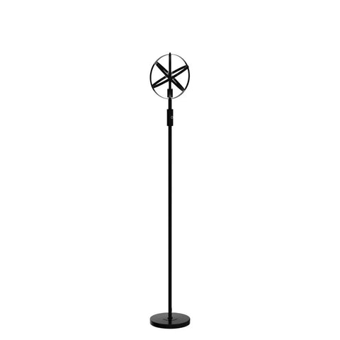 Globe Industrial Floor Lamp With Dimmable On Off Switch, tall pole lamp with rustic spherical shade and solid base for cozy vibe.