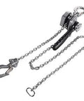 Compact Half Ton Chain Lever Hoist Come Along with 1100 lbs capacity, 10 ft lift chain, high strength 800 MPa lifting chain and forged hook