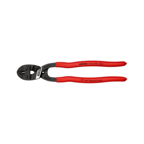 CoBolt Compact Bolt Cutter With Notched Blade, 10-Inch Heavy Duty Wire Cutter For Bolts Nails Rivets Up To 1/4 Inch Induction Hardened Edges At 64 HRC