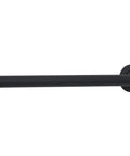 24 Inch Straight Shower Grab Bar Matte Black Stainless Steel With Concealed Flanges mounted on wall, sleek safety support
