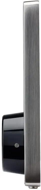 Built Tough Zinc Alloy Electronic Deadbolt Lock With A Slick Touchscreen Keypad side view showing sleek design and sturdy construction.