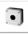 XA Series Push Button Enclosure with 1 hole option, emergency stop button box for industrial control panels, front view
