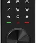 Rugged Touchscreen Keypad Deadbolt with Bluetooth and Z Wave Pin Entry and Key Access Smart Door Lock for One Tap Unlock Remote Control