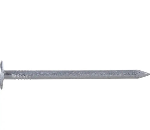 Heavy Duty Electro Galvanized Roofing Nails Two Inch With Broad Flat Head for Bulletproof Shingle Securing and Weather Tight Lock On Wood Framing.