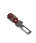Ultra Slim Safety Door Switch D4GS-NK1 For Industrial Automation And Gear Safety Sensor With Easy Mount Durable Build And Reliable Performance For Doors, metal bracket with red rollers