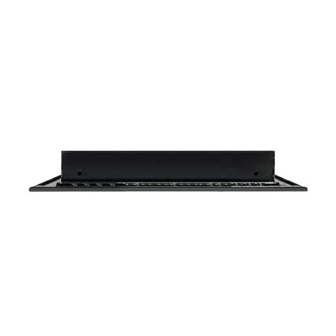 Side view of 12x10 Modern AC Vent Cover Decorative White Air Vent With Standard Linear Slot Diffuser Register Grille For Ceiling Walls And Floors