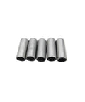 5 Piece Motorcycle Locating Dowel Pins Set In Steel 6.2x8x20mm For Precise Engine Cylinder Head Alignment laid side by side
