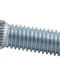 M8×1.25 rib-neck bolt stud with threaded shaft, 28mm length, zinc finish