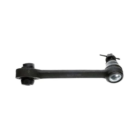 Super Sleek Steel Control Arm And Ball Joint For Kia Sedona Models 2006 To 2012 Replacement Part With Pressed Attachment Type Taper Stud Rubber Bushing Heavy Duty Black Fit Perfectly front view