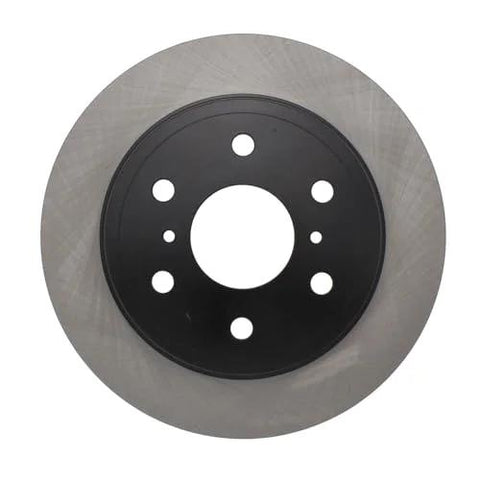 Rear brake rotor with black central hub and six lug holes, Centric Premium 120.66065 automotive part.