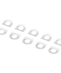 10 Piece Foot Pegs Mount Kit For Touring Sportster XL Softail And FL Motorcycles Replacement Set With Pins Floorboards Footrest Pads And Spring Washers For Easy Ride Ready Install white spring washers