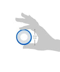 Person holding Monster Roll PTFE Thread Seal Tape, blue color, heavy duty, 1/2 inch x 520 inch, for water and oil fittings.