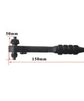 Versatile 2-In-1 Drill Chuck Key With Integrated Ratchet And 12.5Mm Square Drive Socket Wrench For Lightning Fast Bit Swaps and Effortless Forward Reverse Switching Without Breaking A Sweat Black Finish side view with dimensions 150mm length and 50mm width.