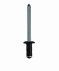 Hella Tough Body Panel Push Fasteners Includes Ten Durable Clip Rivets For Quick Bumper Trim Repair, metal fastener viewed from the front.