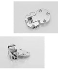 Two Pack 90 Degree Adjustable Door Flap Hinges Zinc Alloy Back Flap Hinge Concealed Lid For Cabinets Closets Shoe Cabinets And Cupboards Built To Last Easy Install Stable Not Deforming shown. Close-up view of the zinc alloy hinges.