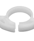HellermannTyton SNP12A10C2 Snapper Hose Clamps 0.61 To 0.717 Inch Min Max Diameter POM White 100 Pack shown individually