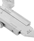 Close-up of WJJDLLNP Calibre Vernier Caliper Manual Welding Gauge Stainless Steel Fillet Throat Gage for Measuring Reinforcement Digital