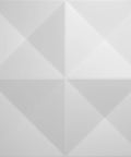 Tirana EnduraWall 3D Decorative Wall Panels Kit Square 11 7 8 Inch 50 Pack 48.96 Sq Ft Coverage geometric design pattern
