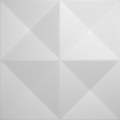 Tirana EnduraWall 3D Decorative Wall Panels Kit Square 11 7 8 Inch 50 Pack 48.96 Sq Ft Coverage geometric design pattern