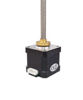 310mm Tr8x8 Lead Screw Nema 17 Integrated Linear Actuator Stepper Motor with External Brass Nut 1.5A 59oz-in for RepRap Prusa i3 3D Printers Z Axis CNC, front view