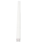Hyuduo LED Wall Sconce 36W, 3000K Warm White Long Bar for Indoor, slim white aluminum design viewed from the side.