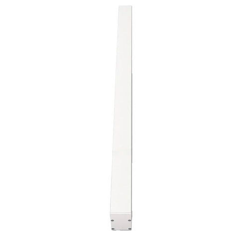Hyuduo LED Wall Sconce 36W, 3000K Warm White Long Bar for Indoor, slim white aluminum design viewed from the side.