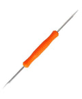 Double-ended tool from Six In One Soldering And PCB Repair Tool Set with orange grip and metal tips for precision work