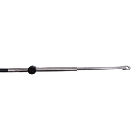 18 Foot CCX20518 Control Cable Replacement For 1979 And Later Johnson Evinrude Outboard Motors Black Heavy Duty Marine Cable