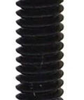 Rugged 8-32 X 5/8 Inch Delrin Nose Steel Spring Plunger With Heavy Duty 7.3 Lbs End Force side view showing the black spring and red nose.